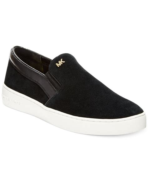 michael kors women's black slip on shoes|women's keaton slip on sneakers.